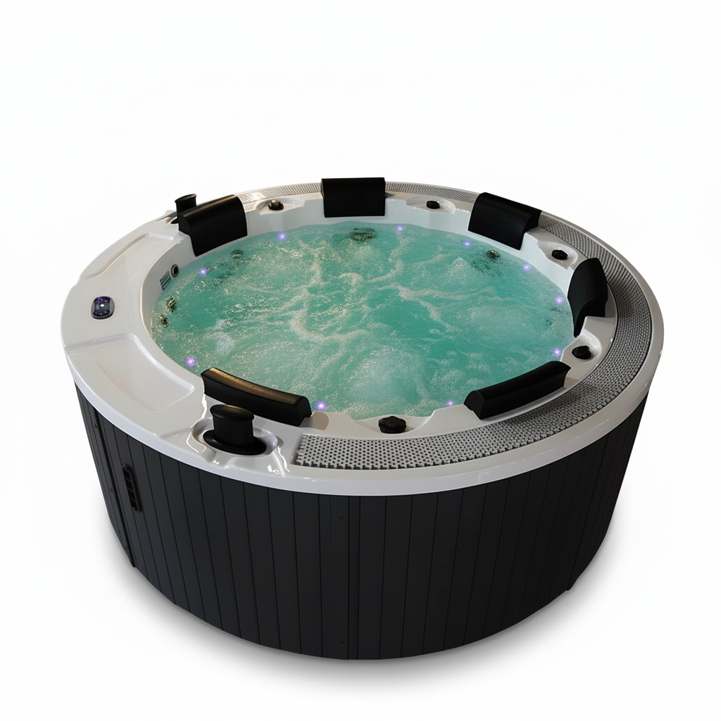 Hot Tub - 야외 온수 욕조 (스테인리스 스틸 제트