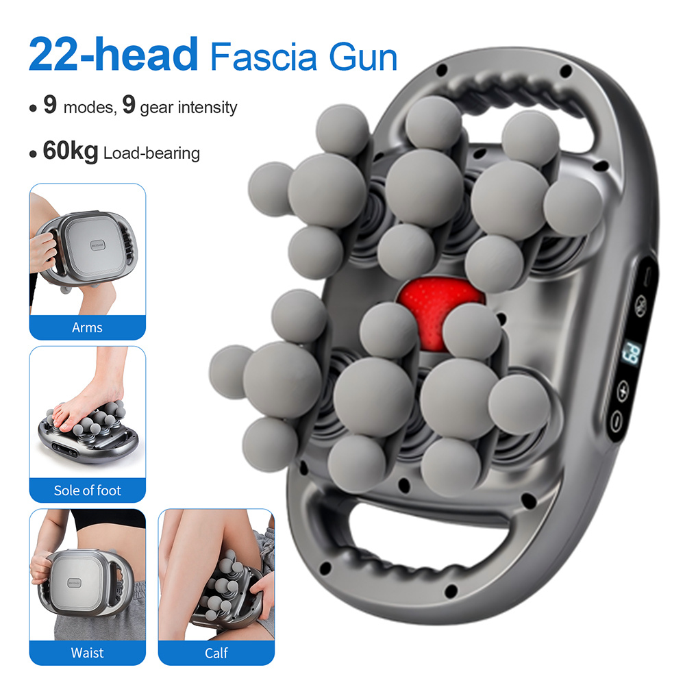 Massage Gun - 22헤드 파시아건 고주파 진동 바디 마사지건
