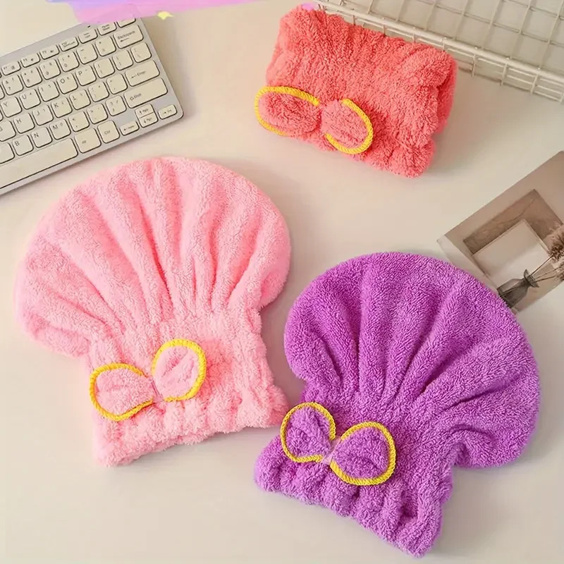 빠른 건조 헤어캡 여성용 나비넥타이 목욕 모자 마이크로 - Spa Towel 리뷰 및 가격