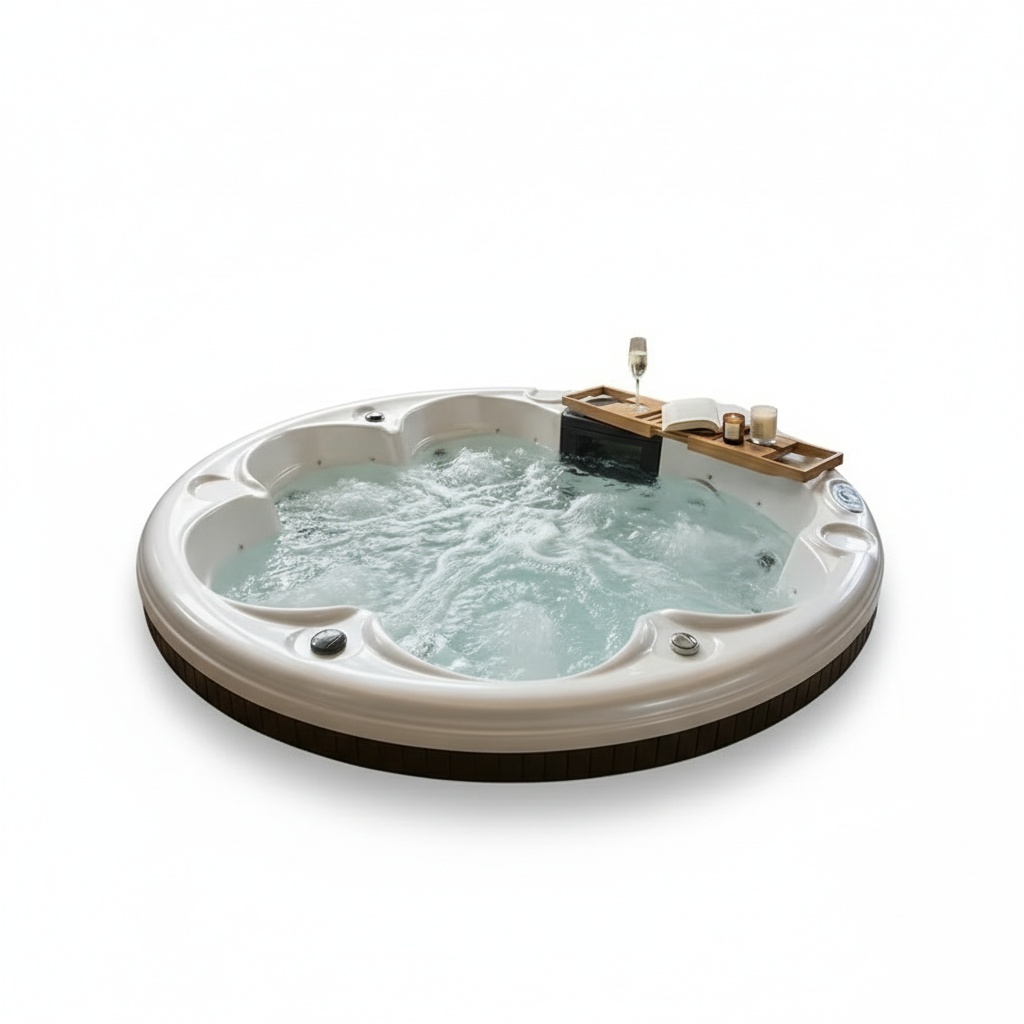 야외 스파 핫텁, 6인용 고급 아크릴 독립형 욕조, 2 - Hot Tub 리뷰 및 가격