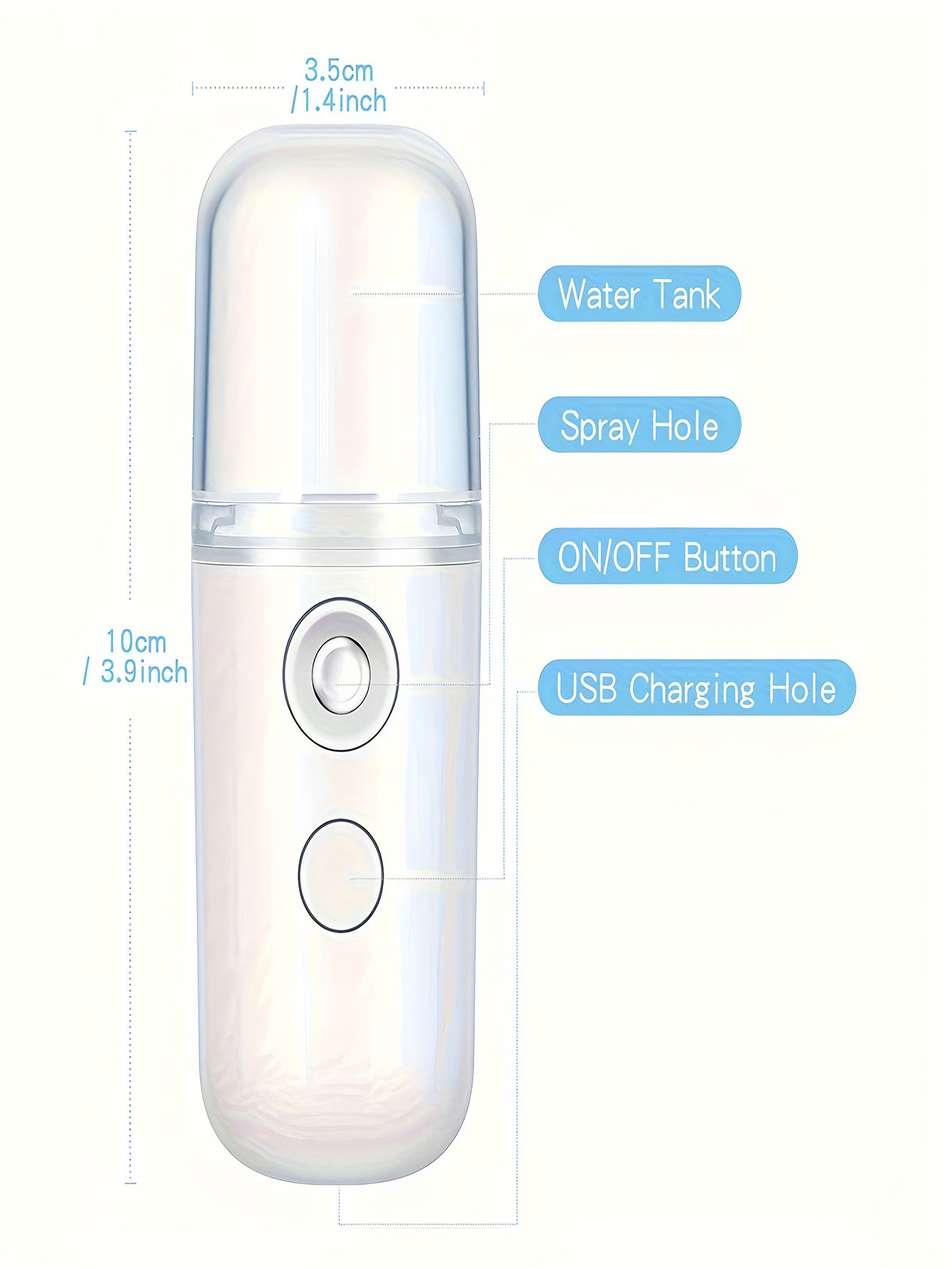 USB 미스트 페이셜 스프레이 가습기 충전식 분무기 페 - Face Steamer 리뷰 및 가격
