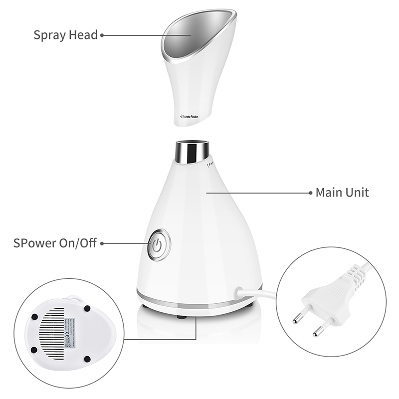 휴대용 나노 이온 핫 미스트 페이셜 스티머 전문 수분  - Face Steamer 리뷰 및 가격
