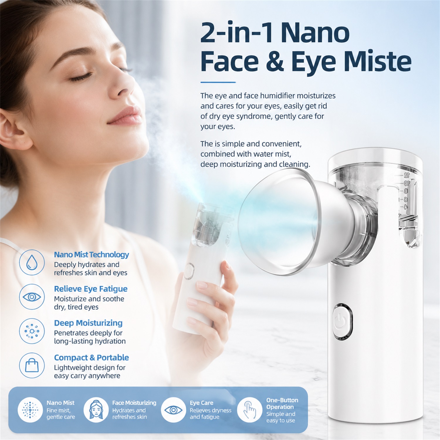 2-in-1 메쉬 페이셜 스팀기, 건조한 피부, 눈,  - Face Steamer 리뷰 및 가격